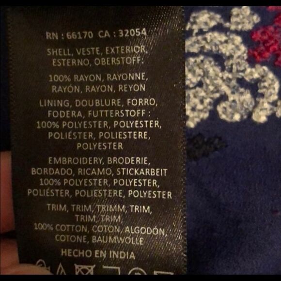 ANTHROPOLOGIE FLOREAT BAHIA BOHO EMBROIDERED TUNIC - Picture 6 of 6